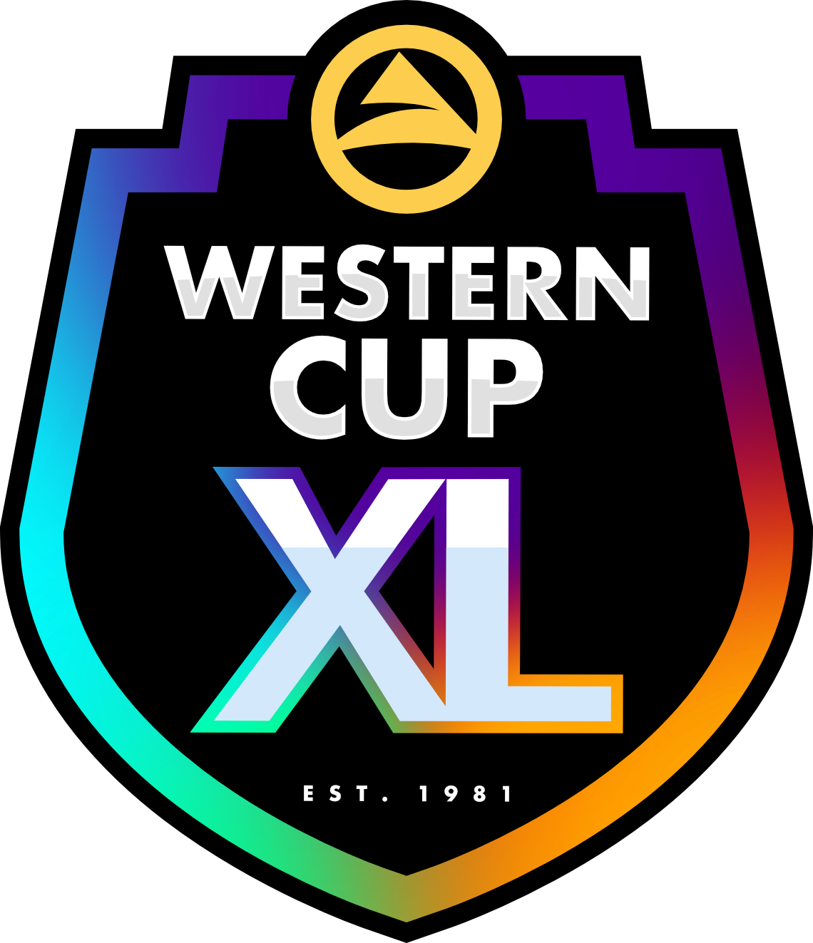 WCXL Shield—Rainbow